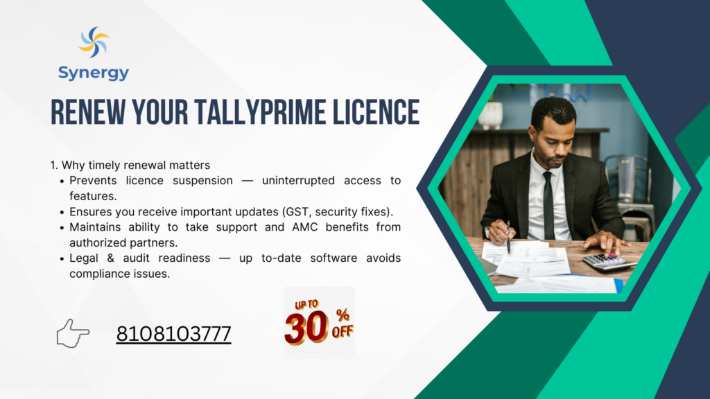 Renew Your TallyPrime Licence